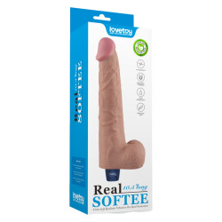 LoveToy Real Softee Gode Vibrant avec Bourses Softee 21 x 5.3cm Chair